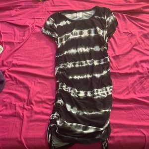 Black and White tie dye dress